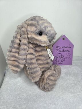 BNWT Customized Jellycat Medium Nimbus Luxe Bunny "Daryl"